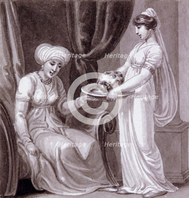 'Salome with the Head of John the Baptist', c1810-c1844. Artist: Henry Corbould 
