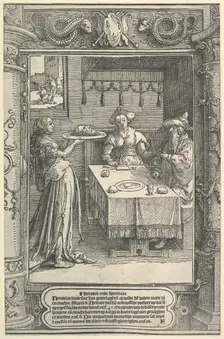 Salome with the Head of John the Baptist, ca. 1517. Creator: Lucas van Leyden