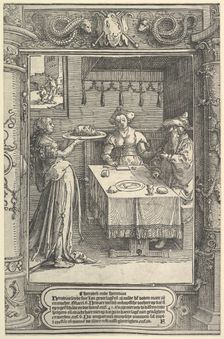 Salome with the Head of John the Baptist, ca. 1517. Creator: Lucas van Leyden