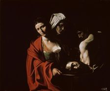 Salome with the head of John the Baptist, ca 1607. Creator: Caravaggio, Michelangelo (1571-1610)