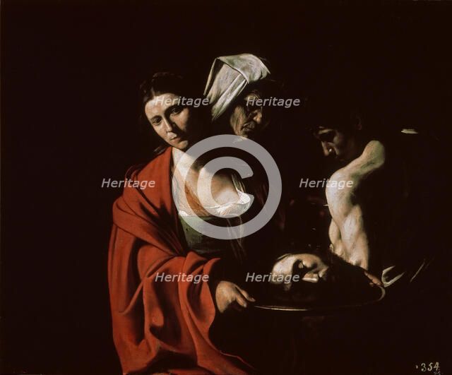 Salome with the head of John the Baptist, ca 1607. Creator: Caravaggio, Michelangelo (1571-1610).
