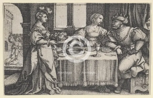 Salome with the Head of John the Baptist. Creator: Georg Pencz.