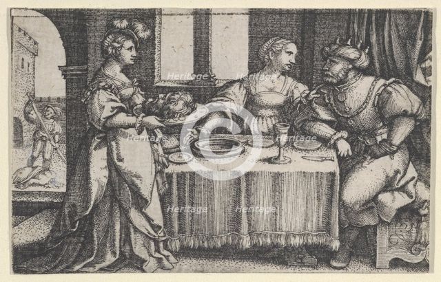 Salome with the Head of John the Baptist. Creator: Georg Pencz.