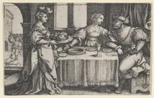 Salome with the Head of John the Baptist. Creator: Georg Pencz