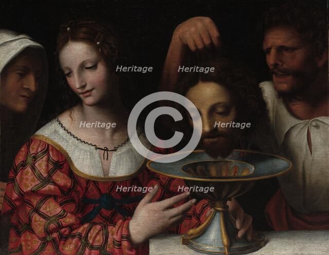 Salome with the Head of Saint John the Baptist, 1500s or later. Creator: Bernardino Luini (Italian, c. 1480-c. 1532), follower of.