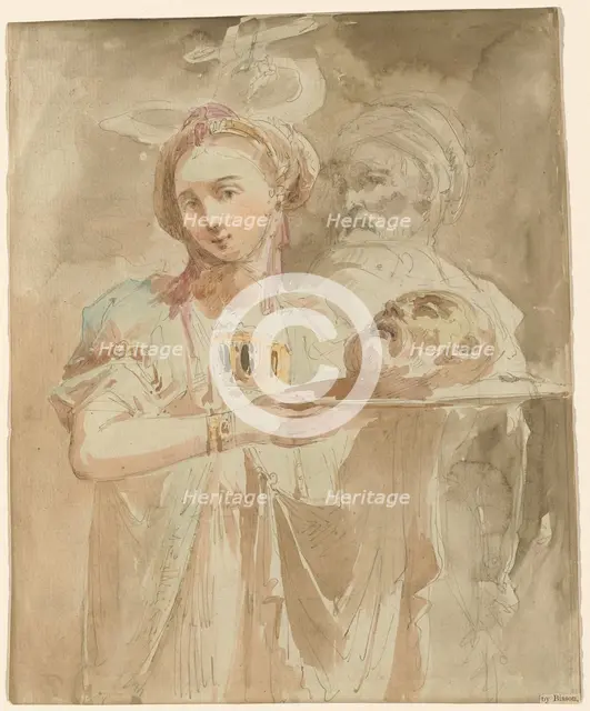 Salome with the Head of Saint John the Baptist, 1825/1835. Creator: Giuseppe Bernardino Bison.