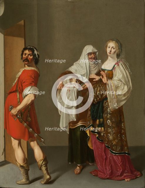 Salome with the Head of Saint John the Baptist, mid-1600s. Creator: Jacob Duck (Dutch, c. 1600-1667).