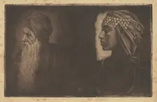 Salomon and Cleopatra, c. 1890. Creator: Henri-Charles Guerard
