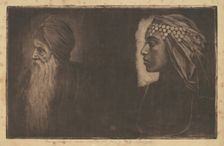 Salomon and Cleopatra, c. 1890. Creator: Henri-Charles Guerard