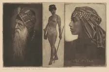 Salomon and Cleopatra, c. 1890. Creator: Henri-Charles Guerard