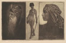 Salomon and Cleopatra, c. 1890. Creator: Henri-Charles Guerard