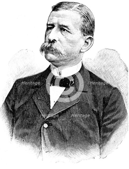 (Salomon) August Andree (1854-1897), Swedish engineer and balloonist. Artist: Unknown