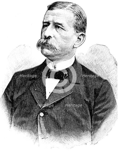 (Salomon) August Andree (1854-1897), Swedish engineer and balloonist. Artist: Unknown