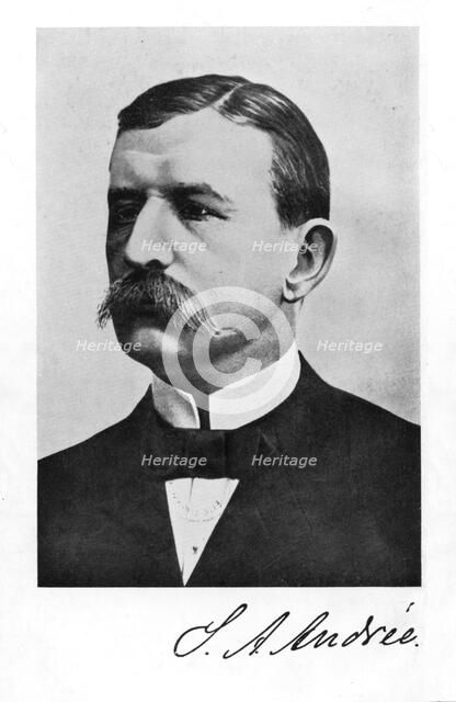 Salomon August Andree, Swedish engineer and aeronaut, (1931). Artist: Unknown