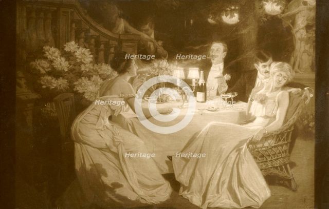 'Salon 1910. (Ludovic Alleaume) After Dinner', 1910. Creator: Unknown.