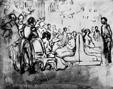 Salon 19th century, (1930).Artist: Constantin Guys