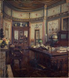 Salon at the Hotel Bourienne, rue d'Hauteville, c1908. Creator: Henri Dabadie