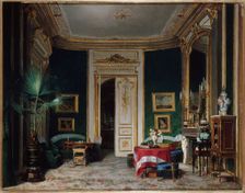 Salon at the Wendel hotel, rue de Clichy, 1870. Creator: Charles Giraud