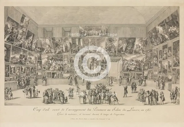 Salon de 1785 Creator: Pietro Antonio Martini.