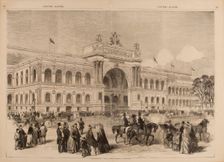 Salon de 1865 - Façade du Palais de l'Industrie aux Champs-Elysées Creator: Anon