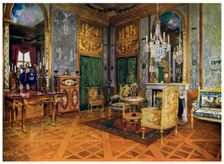 Salon de Musique of Marie Antoinette, Chambre a Coucher, Palais de Fontainebleau, France, 1911-1912.Artist: Edwin Foley