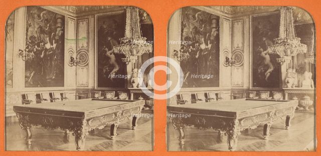 Salon de Venus, Salle de Billard, (Chateau de St. Cloud), 1860s. Creator: A. Hanriot.
