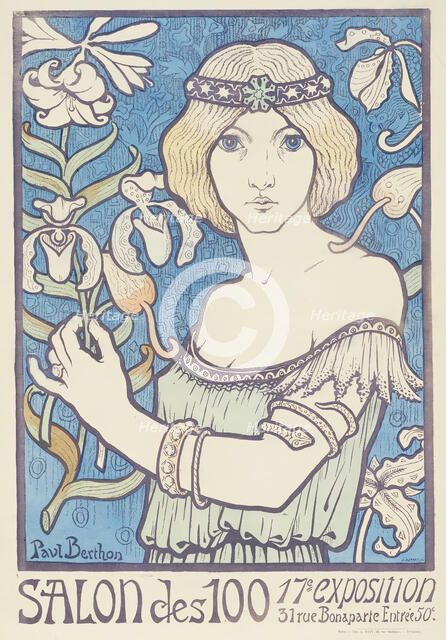 Salon des Cent, 1895. Creator: Paul Berthon.