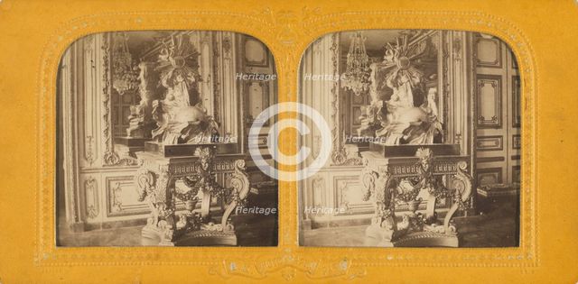 Salon des poudules, Versailles, 1860s. Creator: Adolphe Block.
