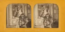 Salon des poudules, Versailles, 1860s. Creator: Adolphe Block