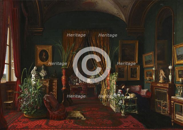 Salon of the Empress Eugénie at the Tuileries Palace, 1868.