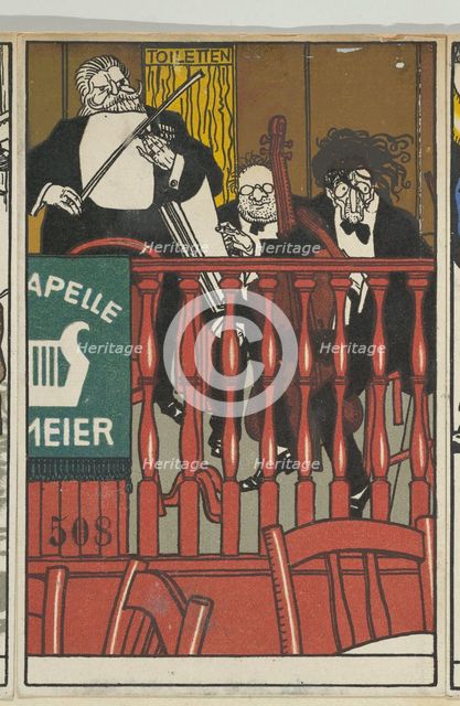 Salon Orchestra Meier, 1911. Creator: Moritz Jung.