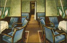 Saloon on board the Dornier Do X flying boat, 1920s, (1932). Creator: Unknown