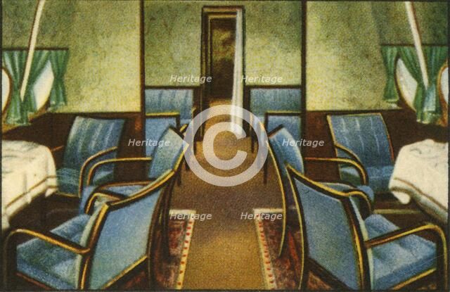 Saloon on board the Dornier Do X flying boat, 1920s, (1932).  Creator: Unknown.