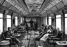 Saloon car on the Orient Express, c1895