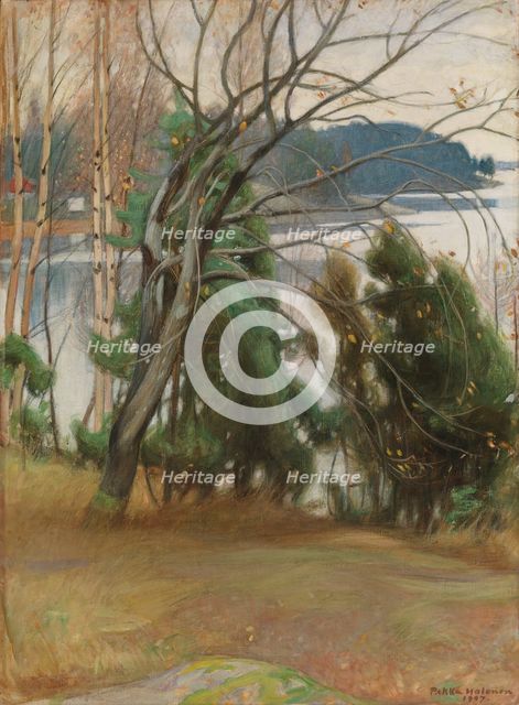 Sallow in Autumn, 1907. Creator: Pekka Halonen.