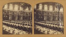 Salle a manger (Grand hotel), 1855-1865. Creator: F. Grau