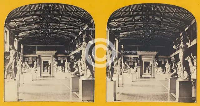 Salle des Modeles antiques, Musee de Berlin., about 1865. Creator: Unknown.