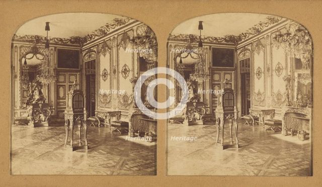 Salle des Pendules (Musee de Versailles), 1855-1865. Creator: F. Grau.