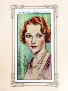 Sally Eilers Collectables Picture of movie stars that came with the Players cigarette packet, 1934. Creator: Unknown