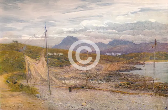 'Salmon Nets, Gairloch, Ross-Shire', 1860-1906, (1906). Creator: Frank Walton.