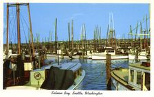 Salmon Bay, Seattle, Washington, USA, 1957