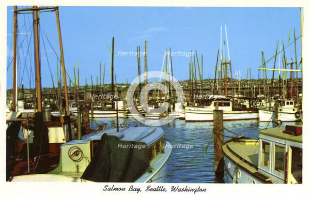 Salmon Bay, Seattle, Washington, USA, 1957. Artist: Unknown