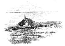 Salmon-drying platforms on the Yucon River, Alaska, 1890. Creator: Unknown