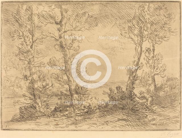 Salmon Fisher (Le pecheur du saumon). Creator: Alphonse Legros.