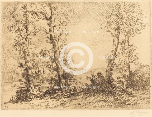 Salmon Fisher (Le pecheur du saumon). Creator: Alphonse Legros.