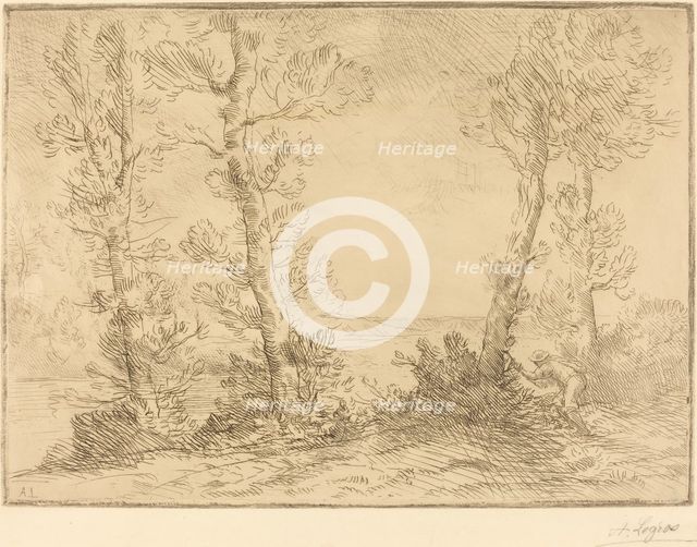 Salmon Fisher (Le pecheur du saumon). Creator: Alphonse Legros.