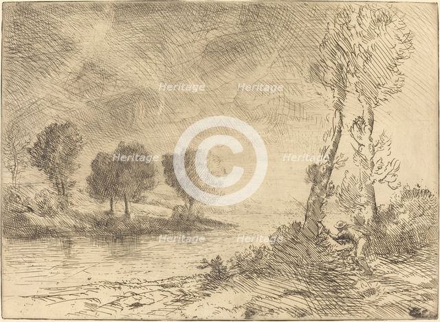 Salmon Fisher (Le pecheur de saumon). Creator: Alphonse Legros.