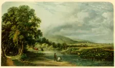 Salmon Fishing 1844, (1946). Creator: John F Tennant