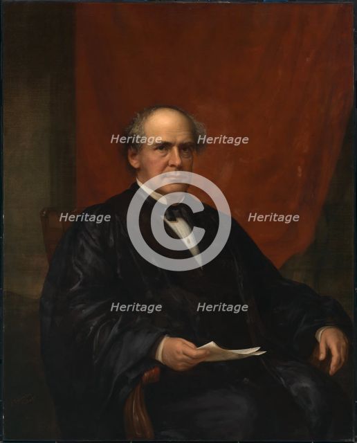 Salmon P. Chase, c. 1864-1873. Creator: James Reid Lambdin.