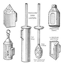 Salmon-poachers lanterns - Mr. Ffennell's collection, International Fisheries Exhibition, 1883. Creator: Unknown